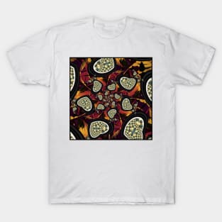 Hearts Fractal Pattern T-Shirt